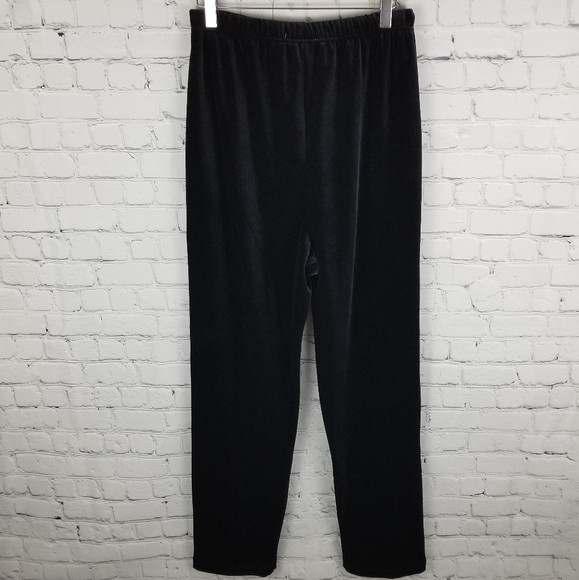 OLEG CASSINI | stretch velvet pull-on pants - Picture 1 of 6